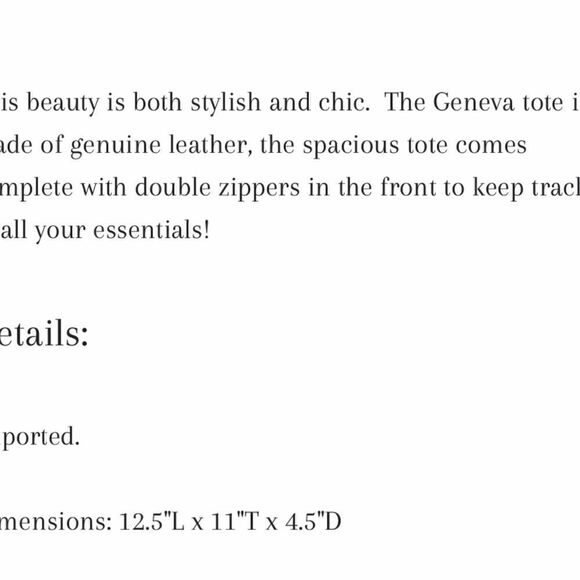 TOTE LE MONDE - The GENEVA TOTE. Spacious pocketbook can be used as a clutch. - Picture 9 of 13